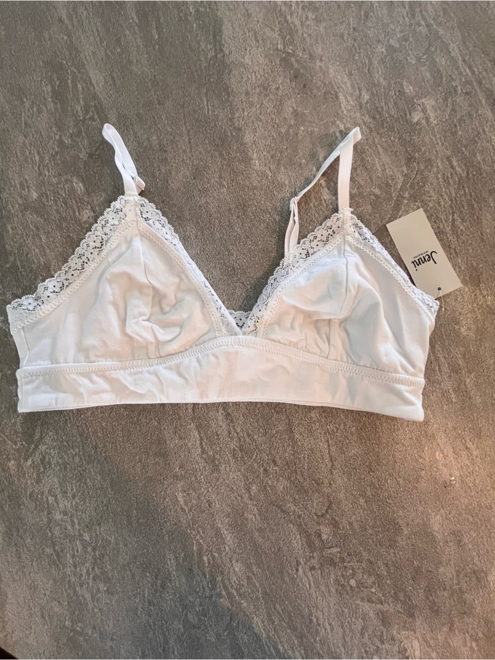 Jenni White Lace-Trim Intimates Brief